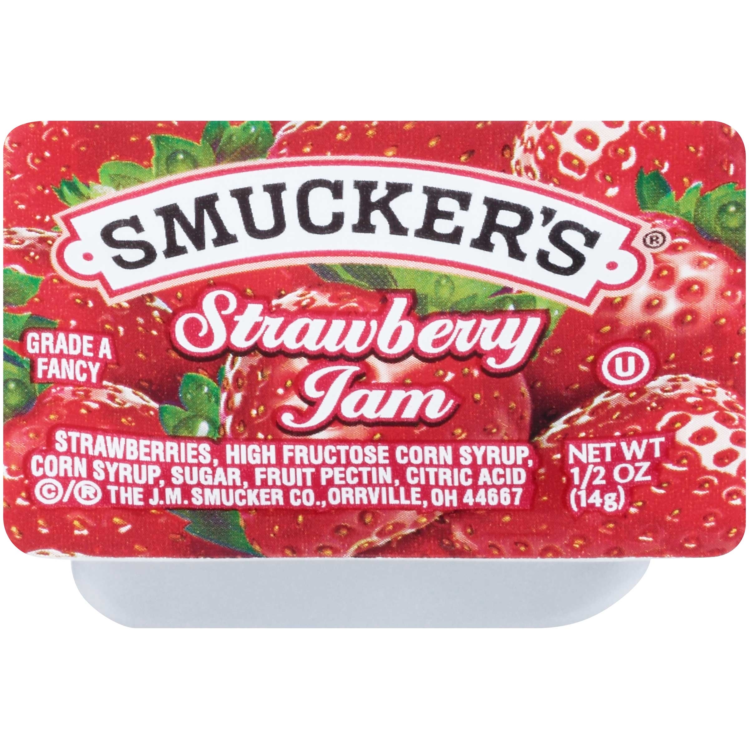 Smuckers Strawberry Jam, 0.5 Ounce -- 400 per case.