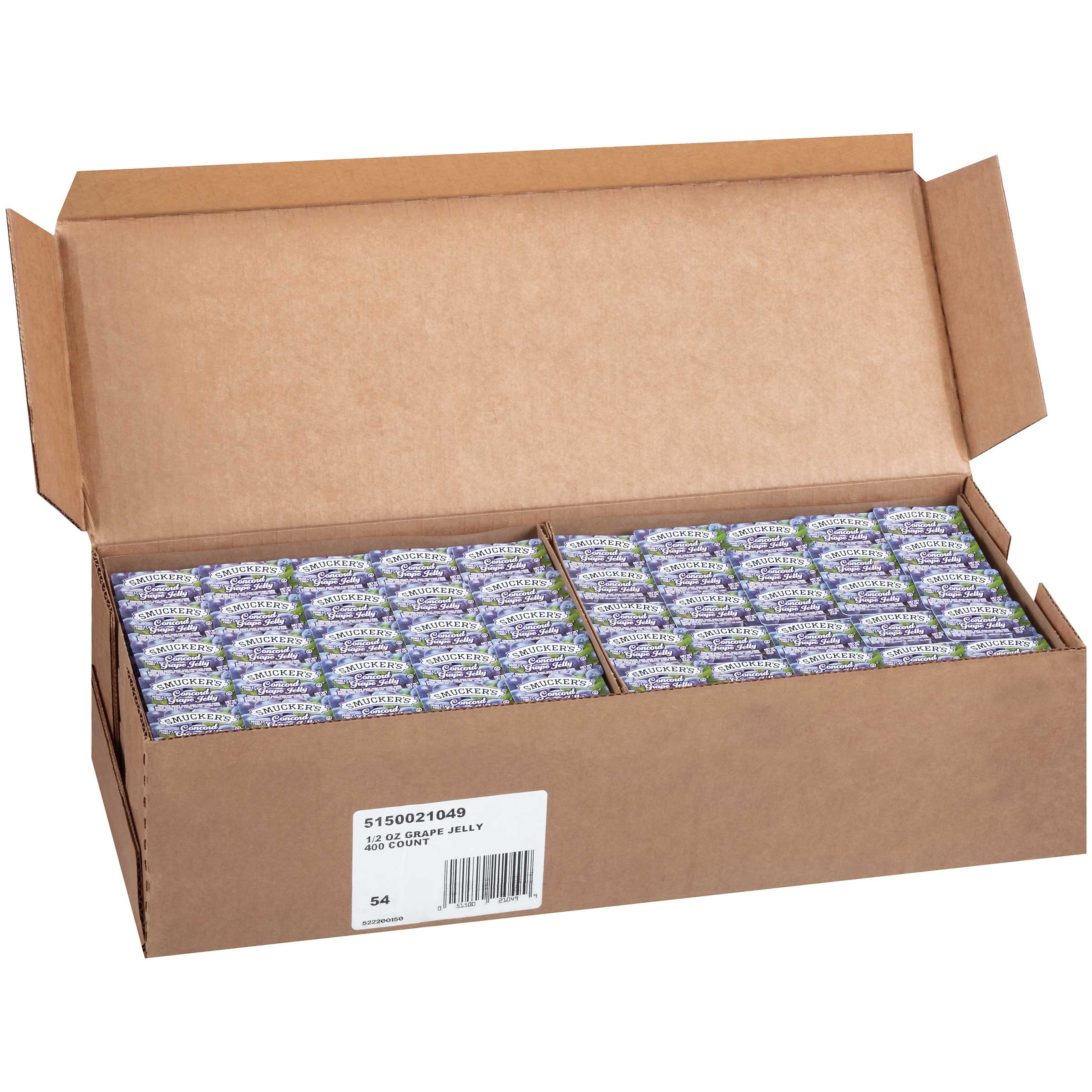 Smuckers Concord Grape Jelly, 0.5 Ounce -- 400 per case.