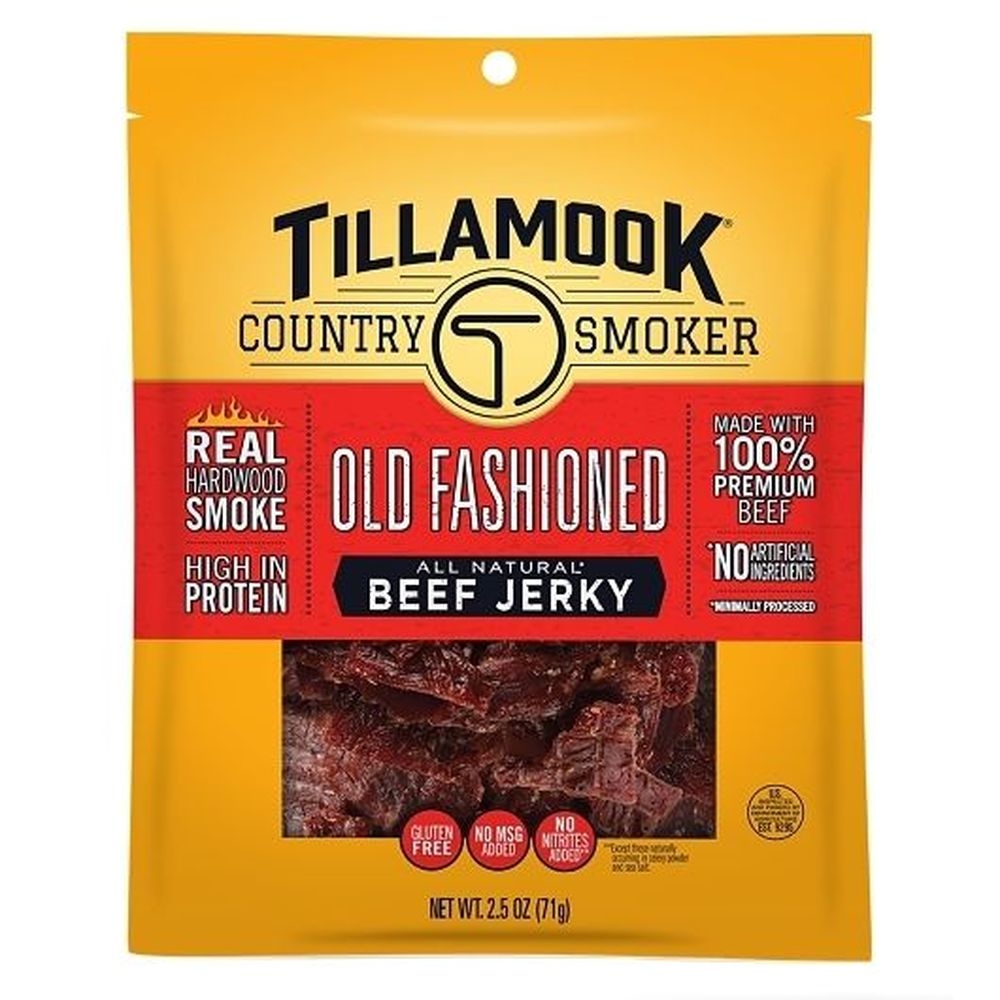 Tillamook Country Smoker Old Fashion Beef Jerky, 2.5 Ounce -- 8 per case
