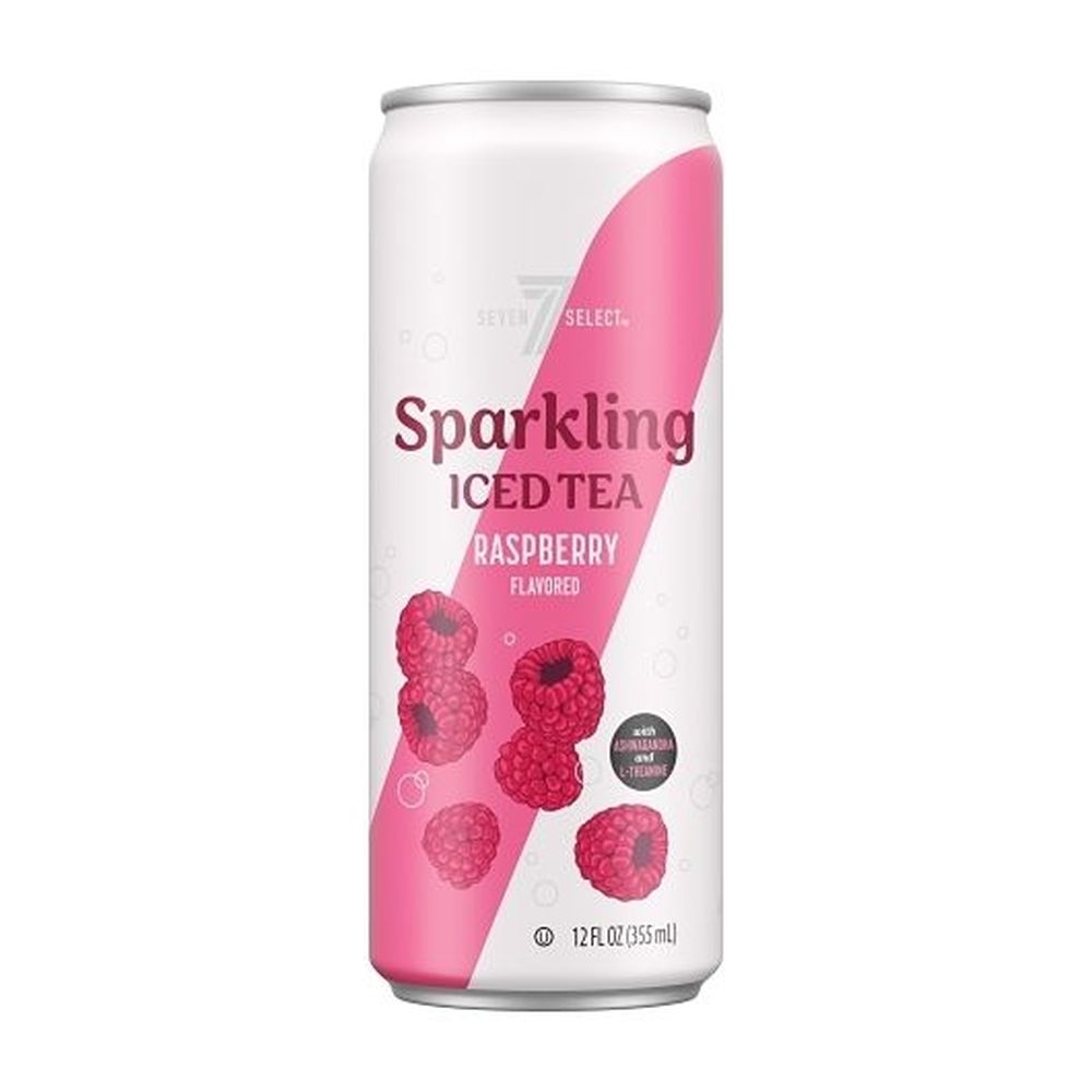 7 Select Raspberry Sparkling Iced Tea, 12 Ounce - 24 per case