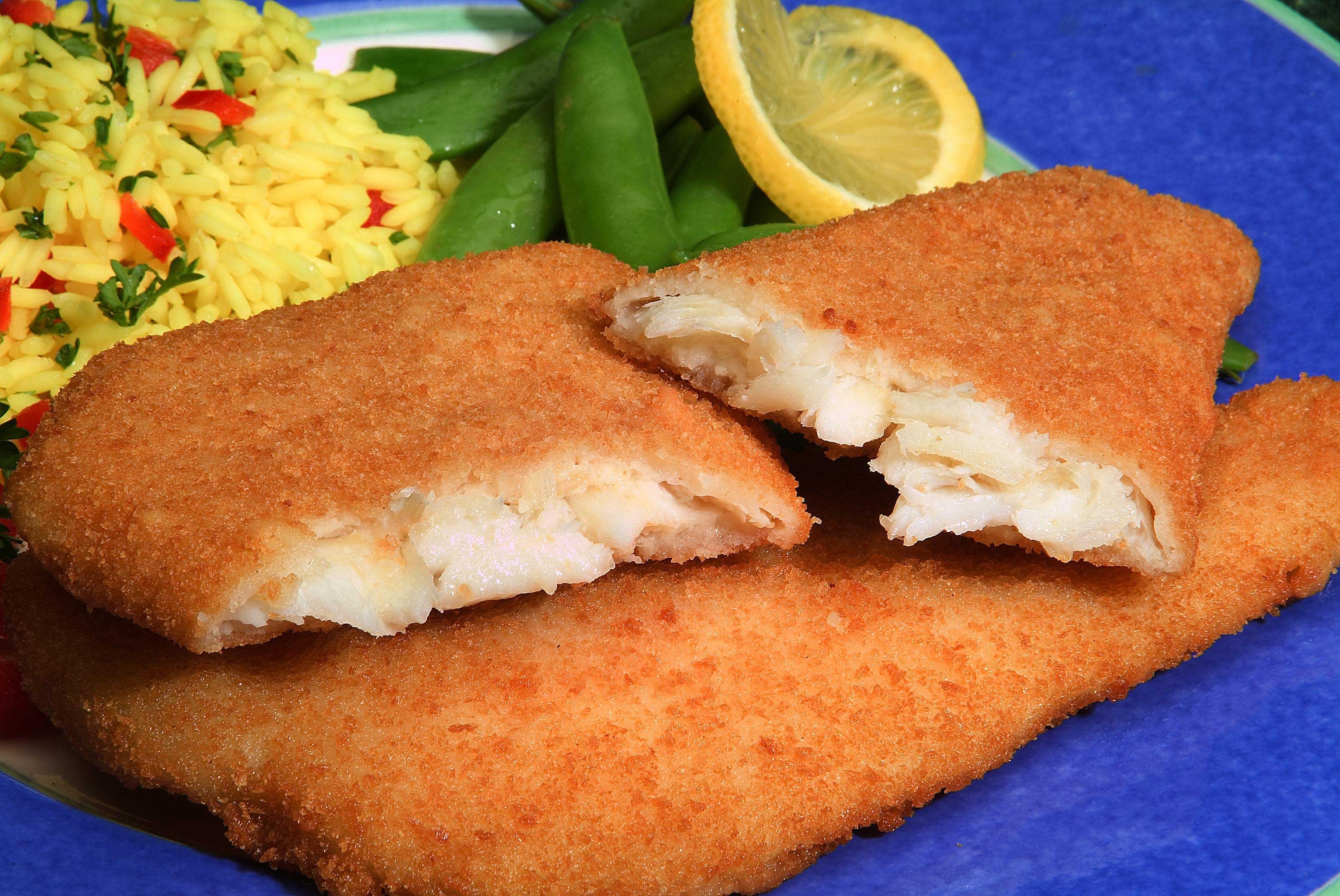 Kaptains Ketch Breaded Flounder Fillet, 4 to 5 Ounce -- 18 per case.