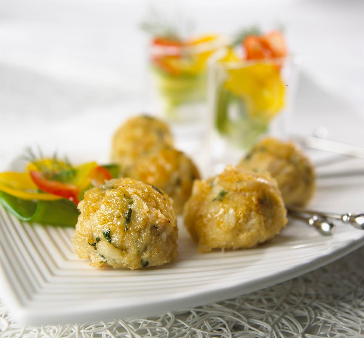 Kaptains Ketch Handmade Mini Extra Fancy Crab Cake, 0.65 Ounce -- 98 per case.