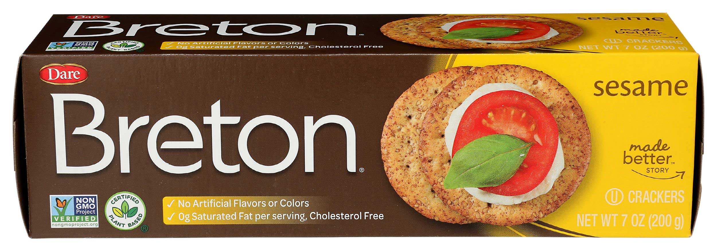 Breton Sesame Crackers, 7 Ounce -- 12 per case