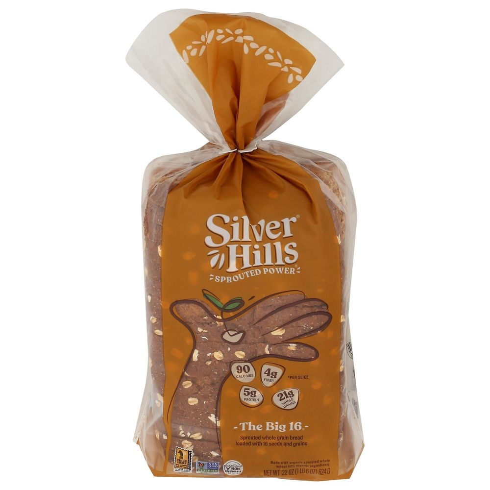 Silver Hills The Big 16 Sprouted Power Wheat Bread, 22 Ounce -- 8 per case