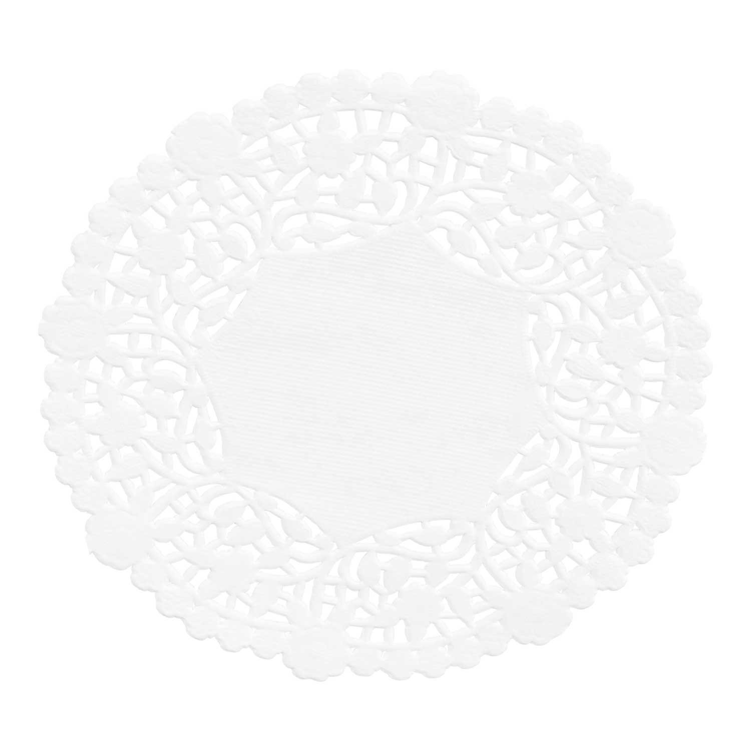 Lapaco Lancaster Lace White Paper Doilie, 5 inch -- 10000 per case.