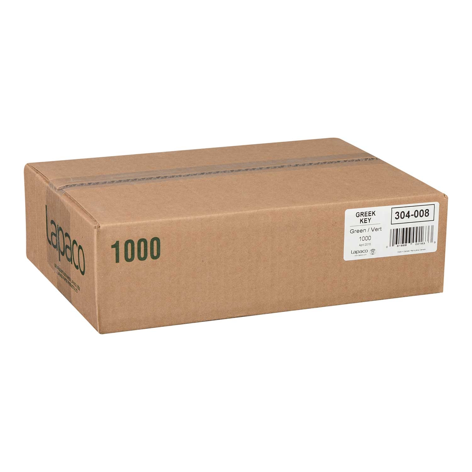 Lapaco Greek Key Green Newsprint Placemat -- 1000 per case.