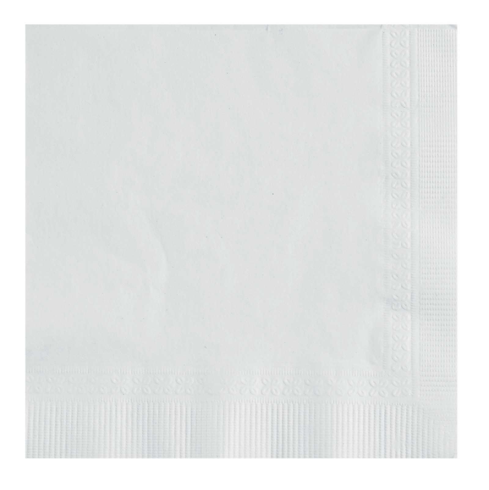 Lapaco 2 Ply White Beverage Napkin, 200 count per pack -- 5 per case.
