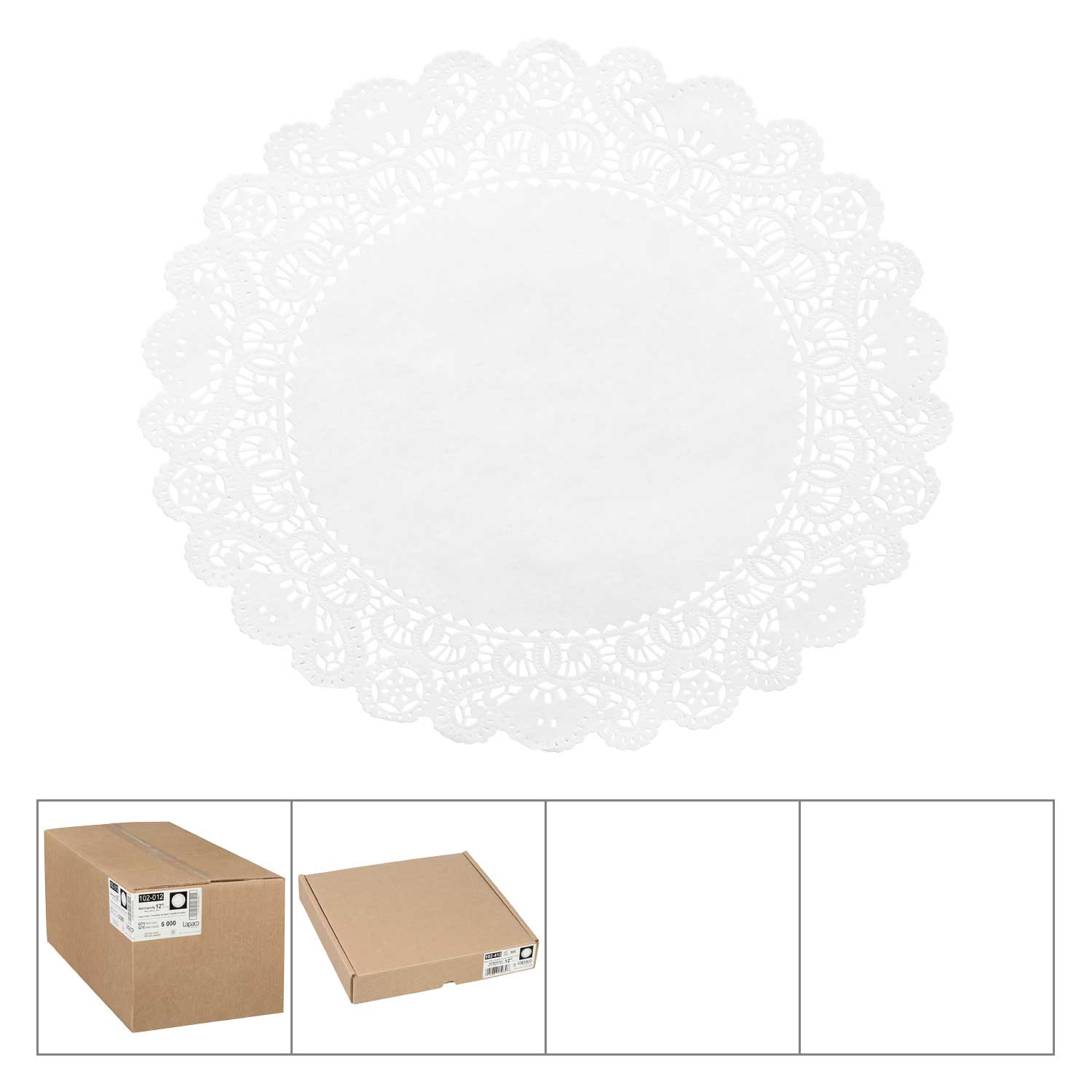 Lapaco Normandy Lace Doily, 12 inch -- 500 per case.