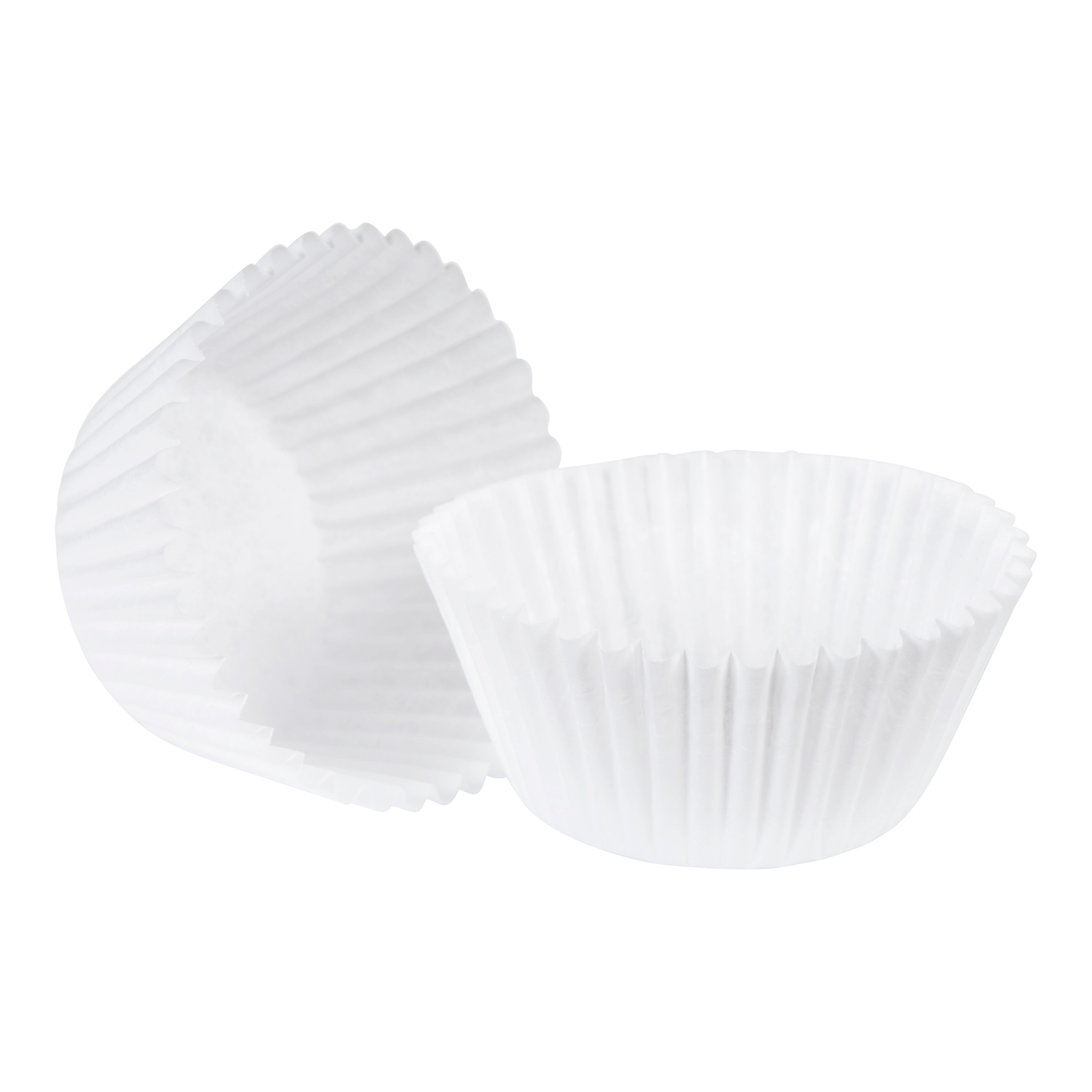 Lapaco White Round Baking Cup, 4 1/2 inch -- 10000 per case.