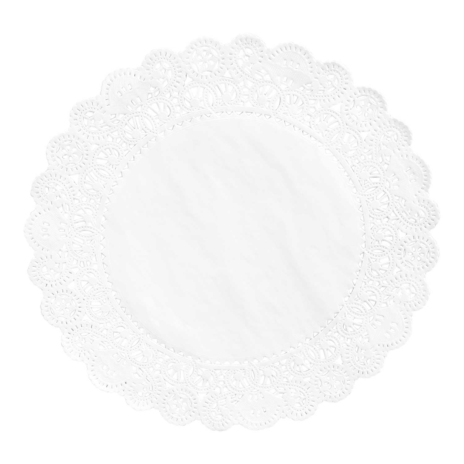 Lapaco Glassine Round Normandy Lace Doilie, 10 inch -- 5000 per case.