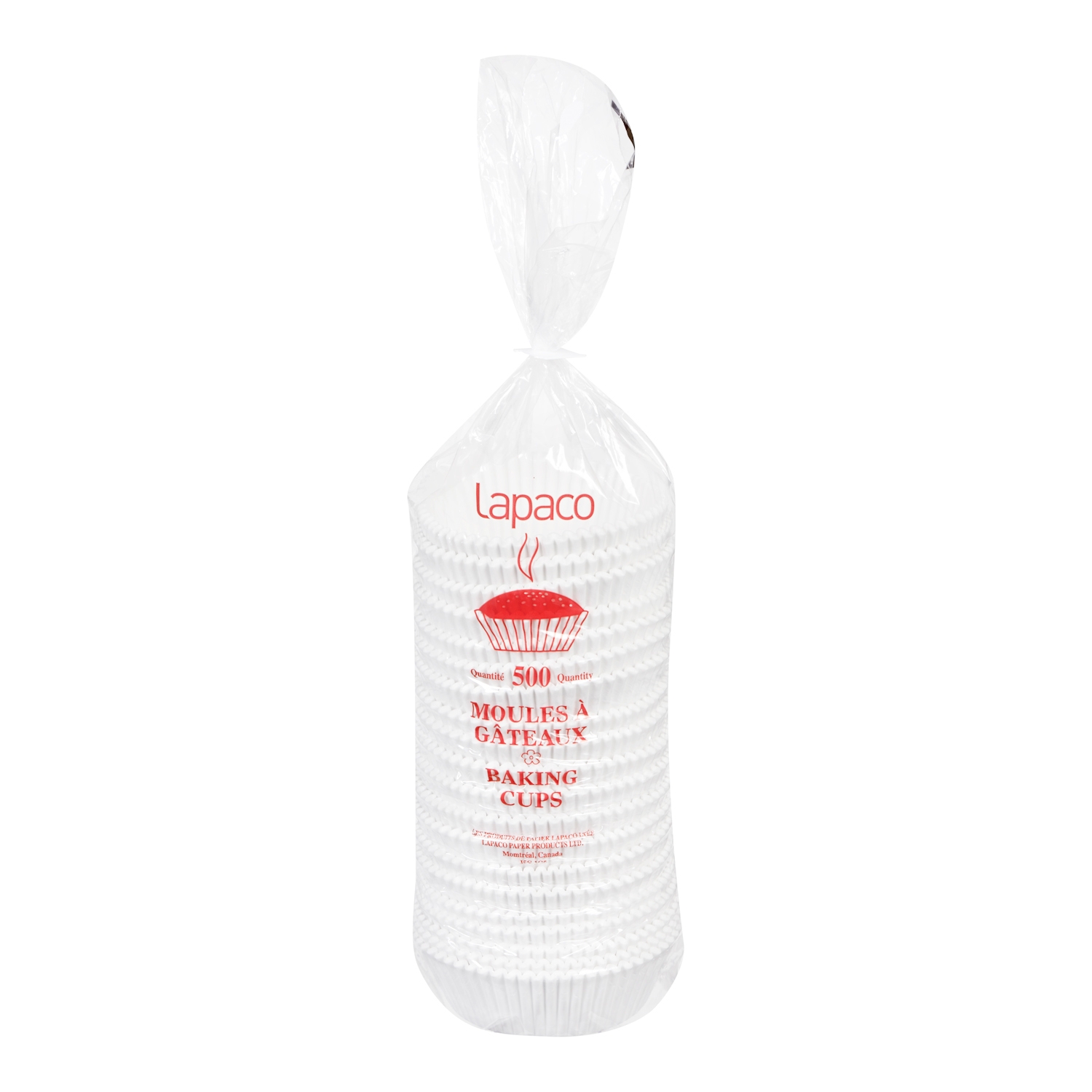 Lapaco Round White Baking Cup, 6 1/2 inch Blank -- 500 per case.