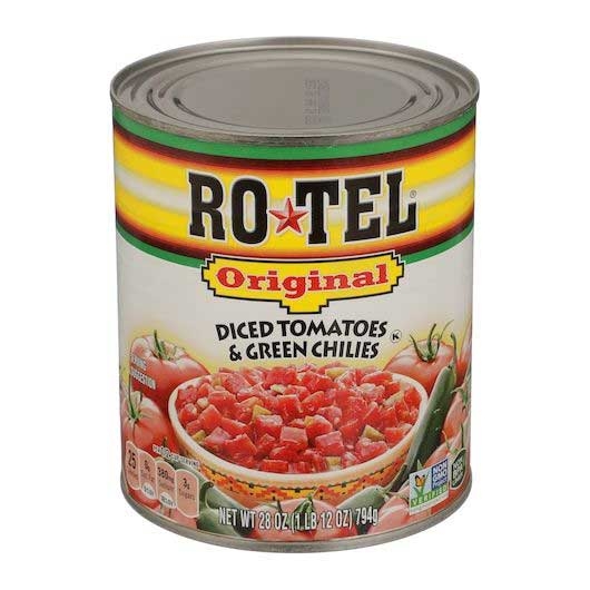 Ro Tel Diced Tomatoes and Green Chilies, 28 Ounce -- 12 per case