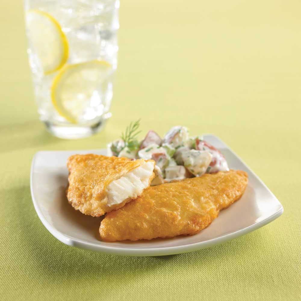 King and Prince Tavern Battered Cod Fillet - 2 to 3 Ounce, 10 Pound.