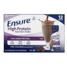 Ensure Active Milk Chocolate High Protein Nutrition Shake, 8 Ounce -- 12 per case.