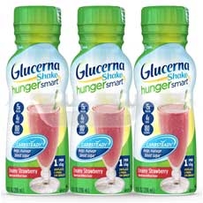 Glucerna Hunger Smart Strawberry Shake, 10 Ounce Bottle - 6 count per pack -- 2 packs per case