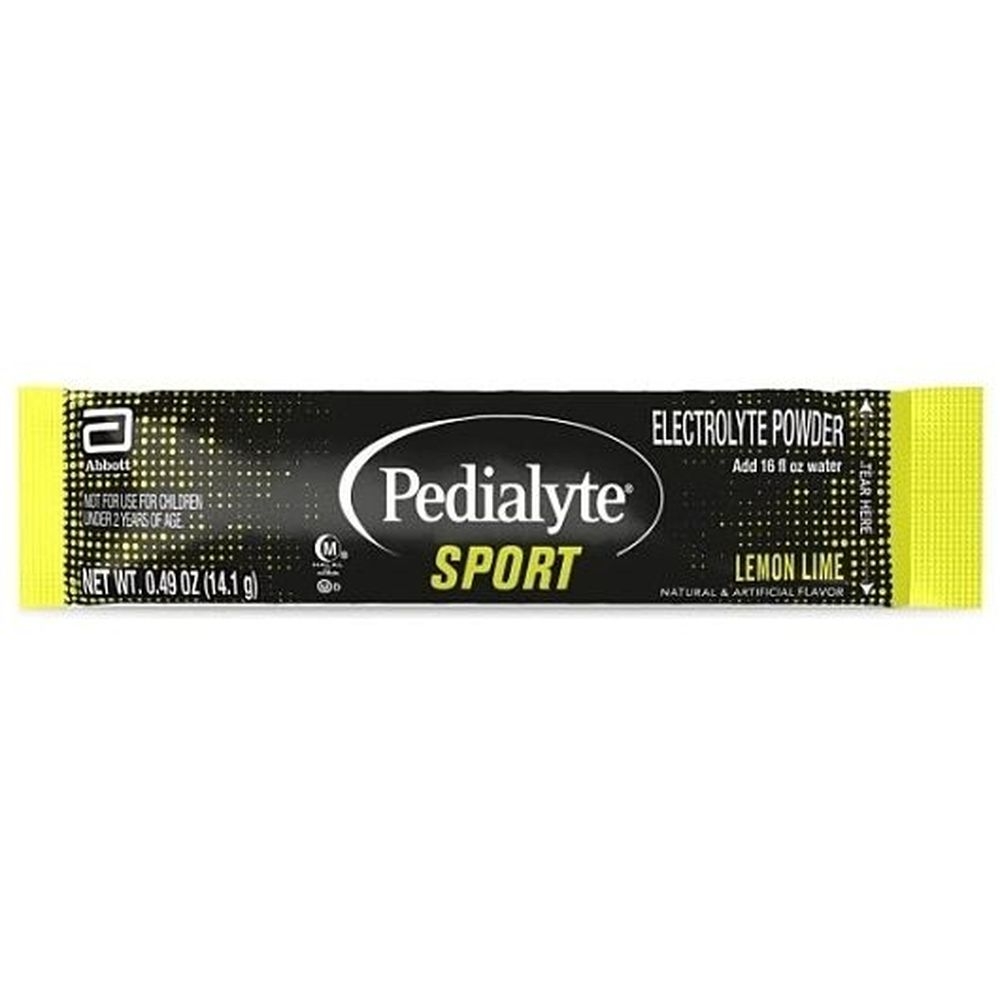 Pedialyte Sport Lemon Lime Electrolyte Powder, 0.49 Ounce -- 6 per case