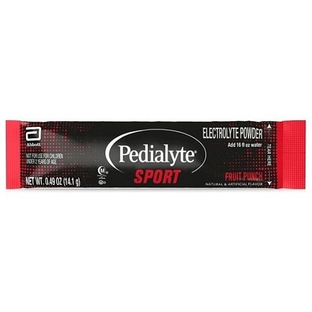 Pedialyte Sport Fruit Punch Electrolyte Powder, 0.49 Ounce -- 36 per case