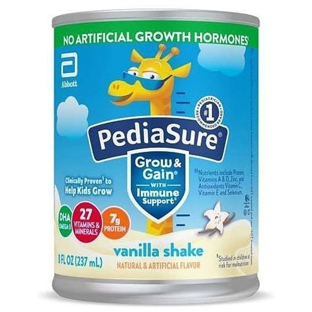 Pediasure Grow and Grain Vanilla Shake, 8 Fluid Ounce -- 16 per case