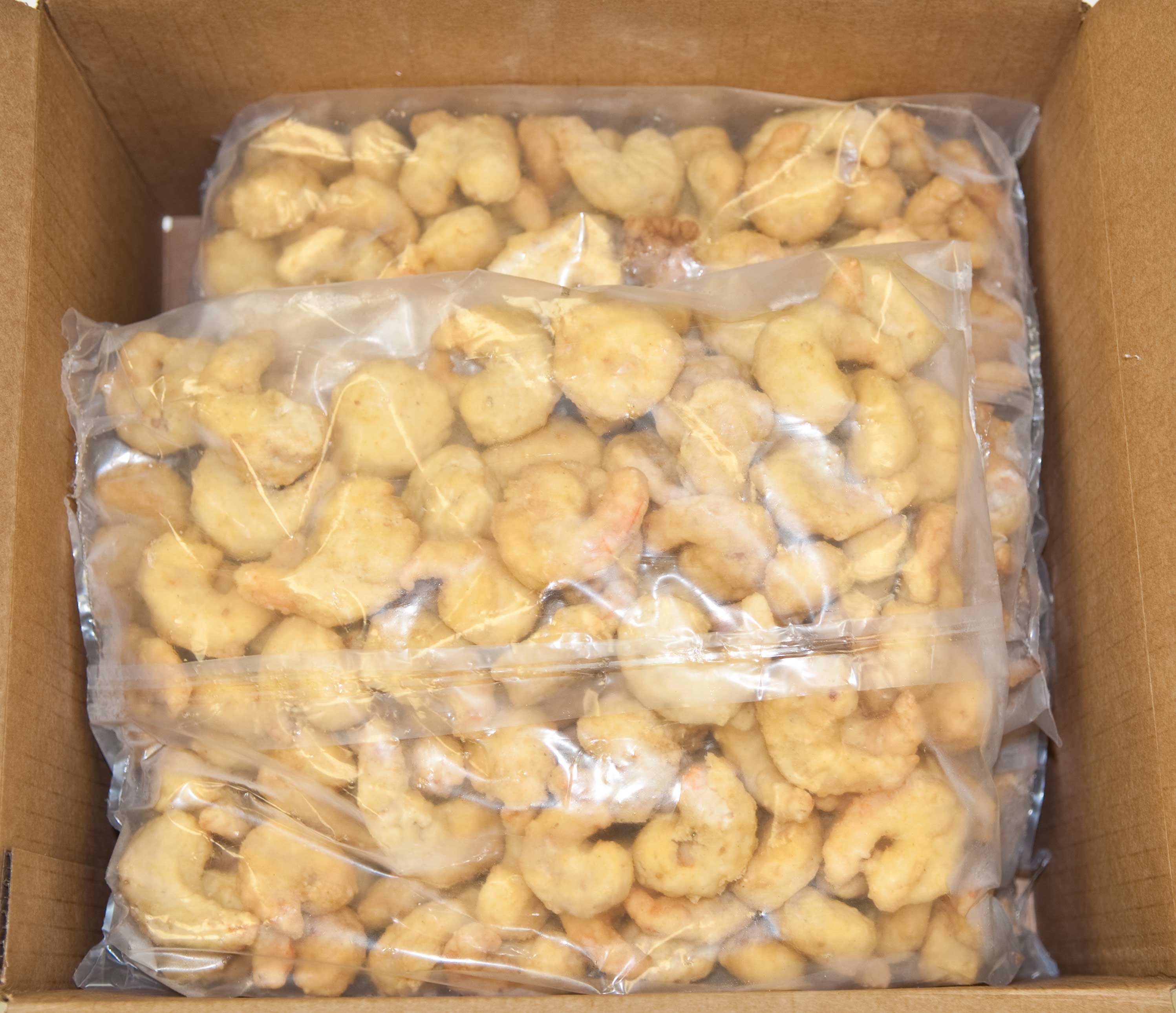 Singleton Oven Ready Popcorn Breaded Shrimp, 2.5 Pound -- 2 per case.