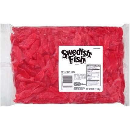 Swedish Fish Red Original Soft and Chewy Candy, 5 Pound -- 6 per case