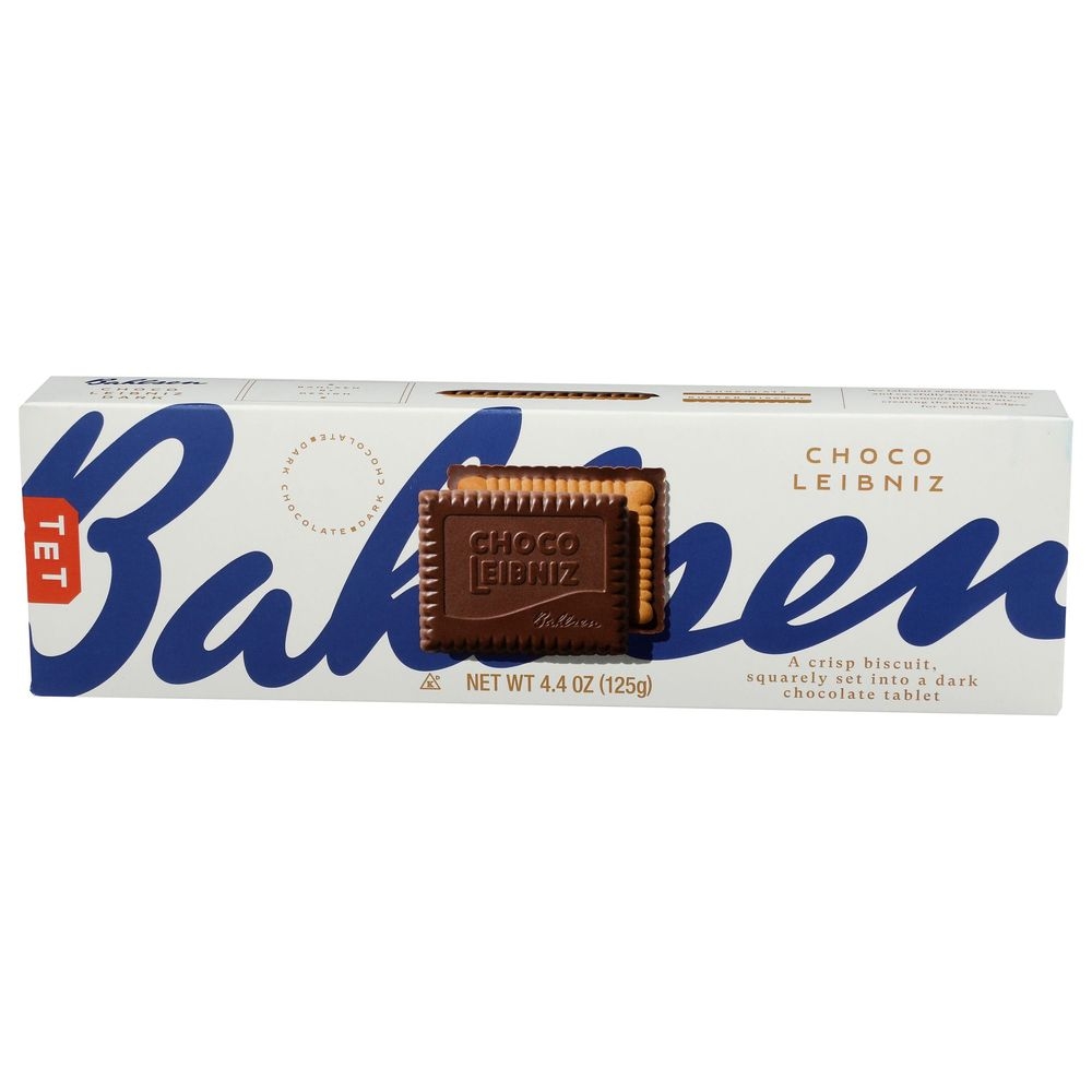 Bahlsen Choco Leibniz Butter Biscuit Covered Dark Chocolate, 4.4 Ounce -- 12 per case