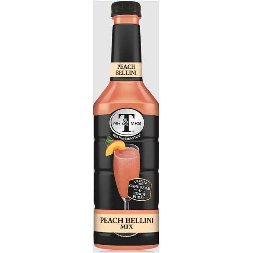 Mr and Mrs Ts Peach Bellini Mix, 1 Liter -- 6 per case