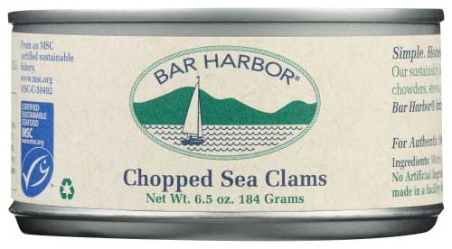 Bar Harbor Foods All Natural Chopped Clam, 6.5 Ounce -- 12 per case.