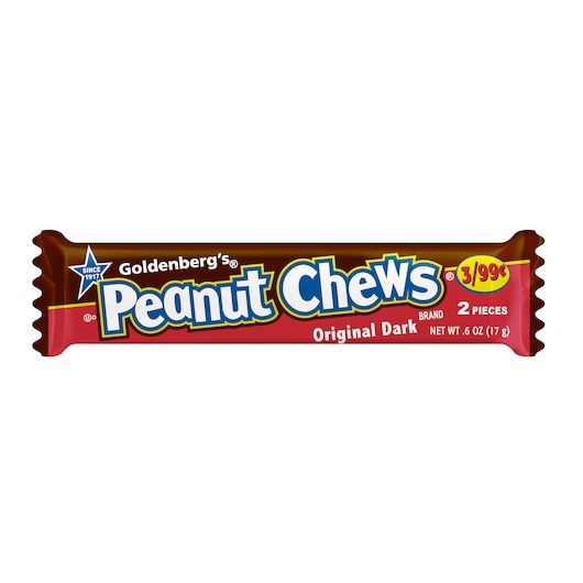 Peanut Chews - Original Dark, 0.6 Ounce -- 288 per case