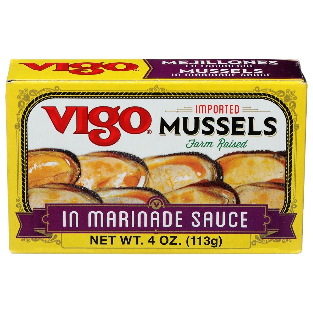 Vigo Mussels in Marinade Sauce, 4 Ounce -- 10 per case