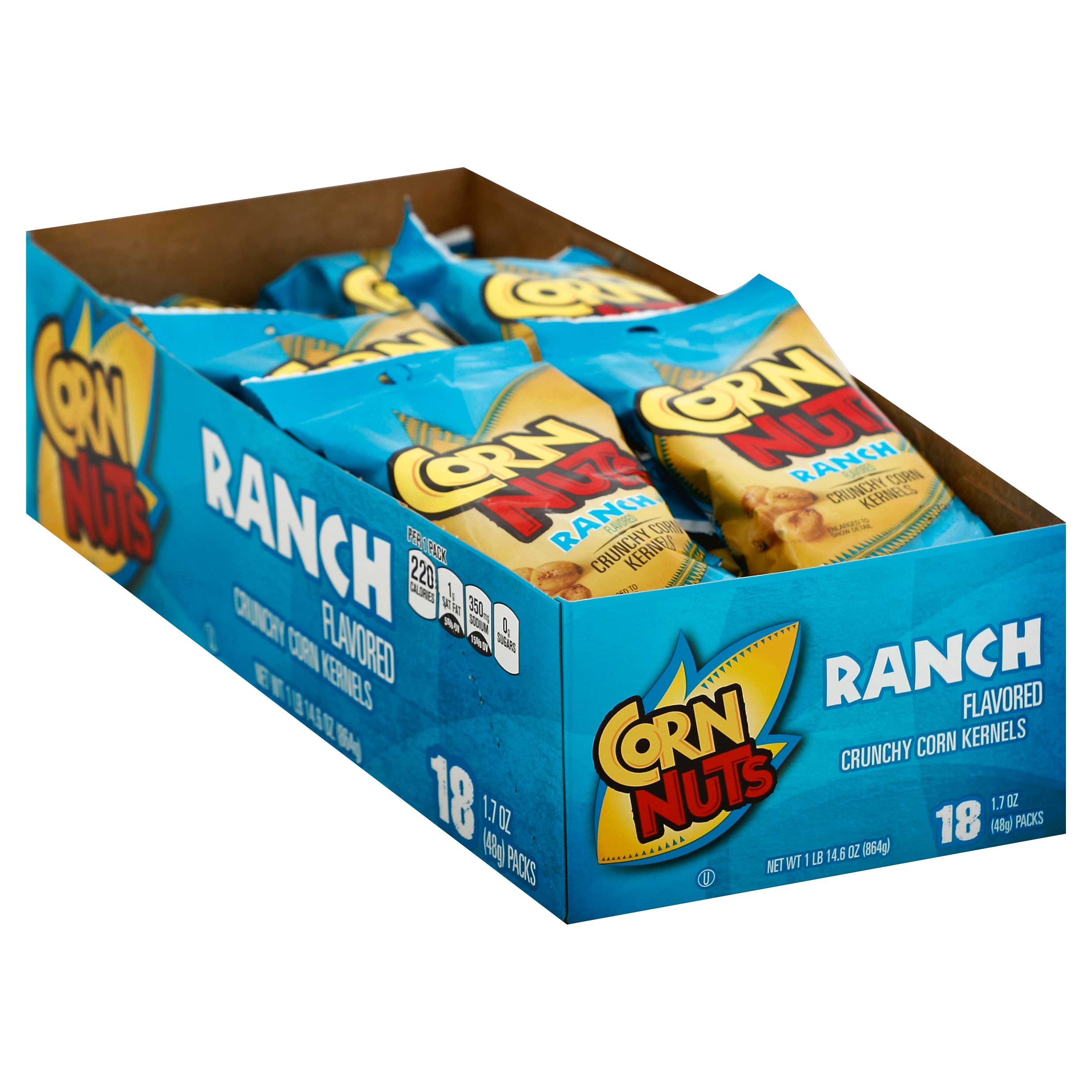 Corn Nuts Ranch Crunchy Corn Kernels, 1.7 Ounce -- 216 per case