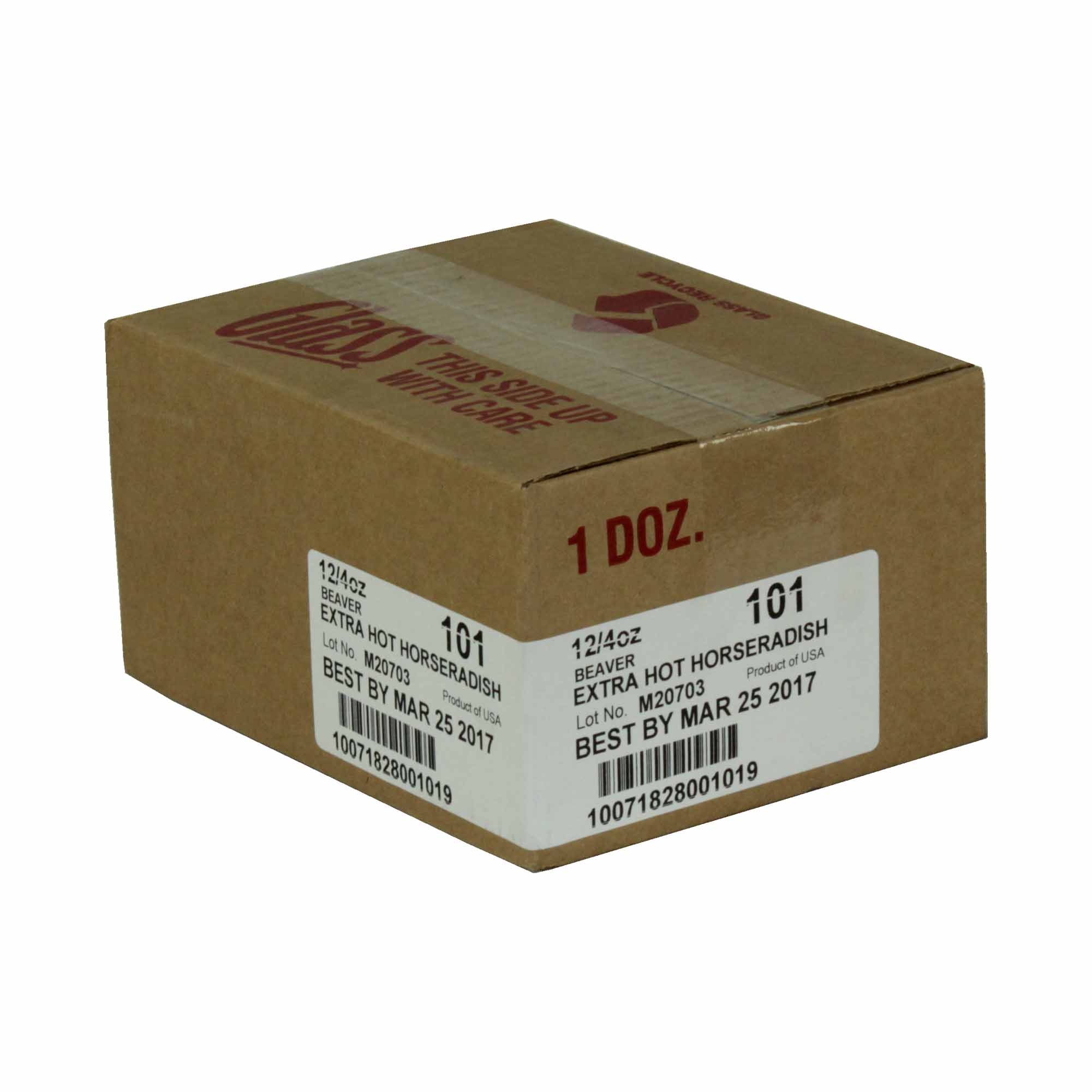 Beaver Extra Hot Horseradish Sauce, 4 Ounce -- 12 per case