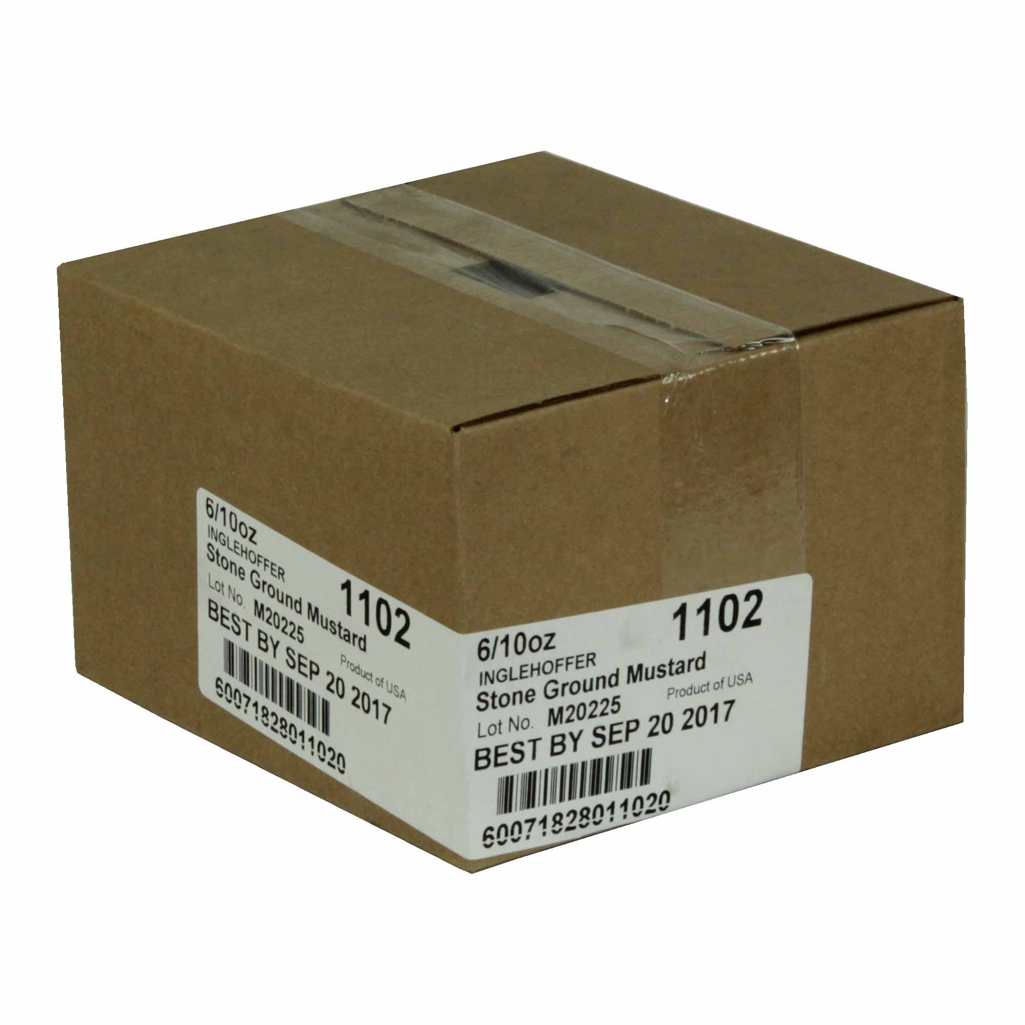 Inglehoffer Stone Ground Mustard Squeeze, 10 Ounce -- 6 per case