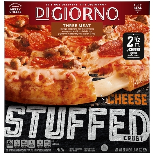 Digiorno 12 inch Stuffed Crust 3 Meat and Cheese Pizza, 24.5 Ounce -- 12 per case