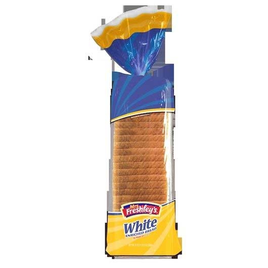 Mrs Freshleys White Round Topper Bread Loaf, 20 Ounce -- 8 per case