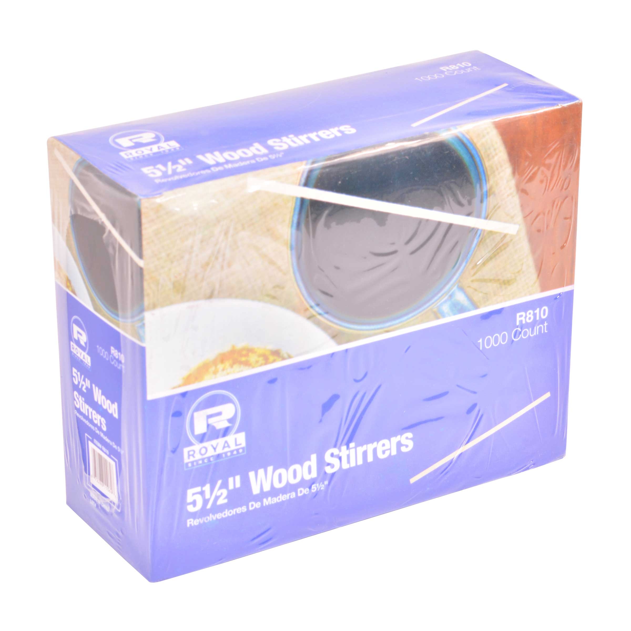 Royal Wood Coffee Stirrers, 5 1/2 inch -- 10000 per case.
