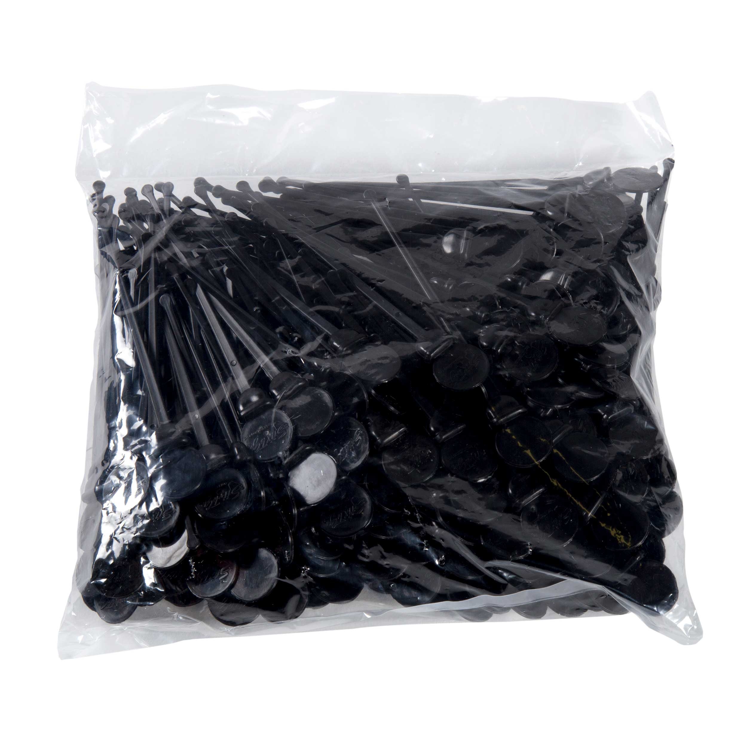 Pro Pak Black Stir Stix, 4.75 inch -- 2000 per case.