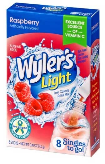 Wyler's Light Singles To Go Raspberries Drink Mix, 0.41 Ounce -- 12 Per Case