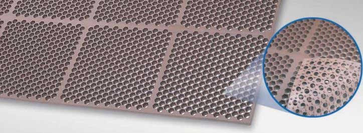 Cactus Mat Red Grease Resistant Rubber Mat, 3 x 4 Feet.