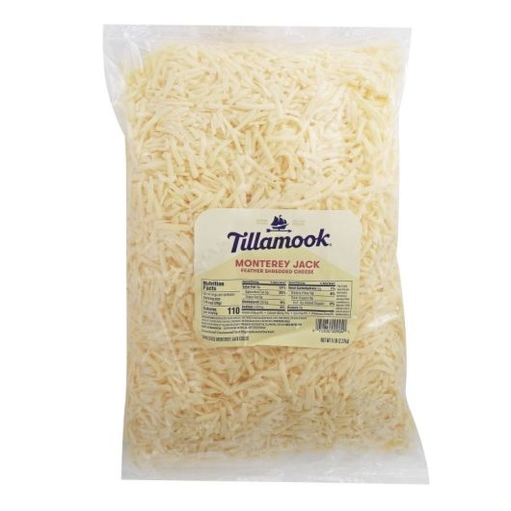 Tillamook Shredded Monterey Jack Cheese, 5 Pound -- 4 per case