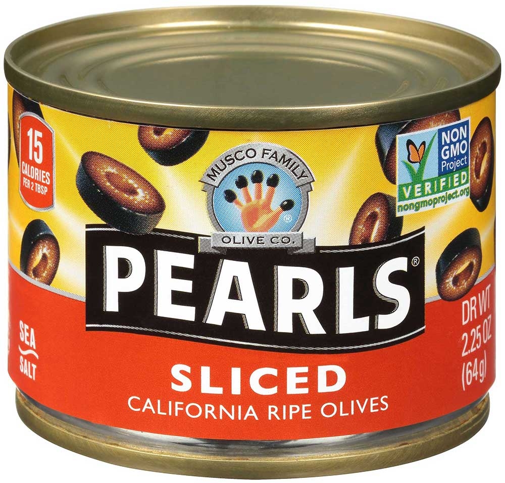 Pearls Black Ripe Sliced Olives, 2.25 Ounce -- 12 per case