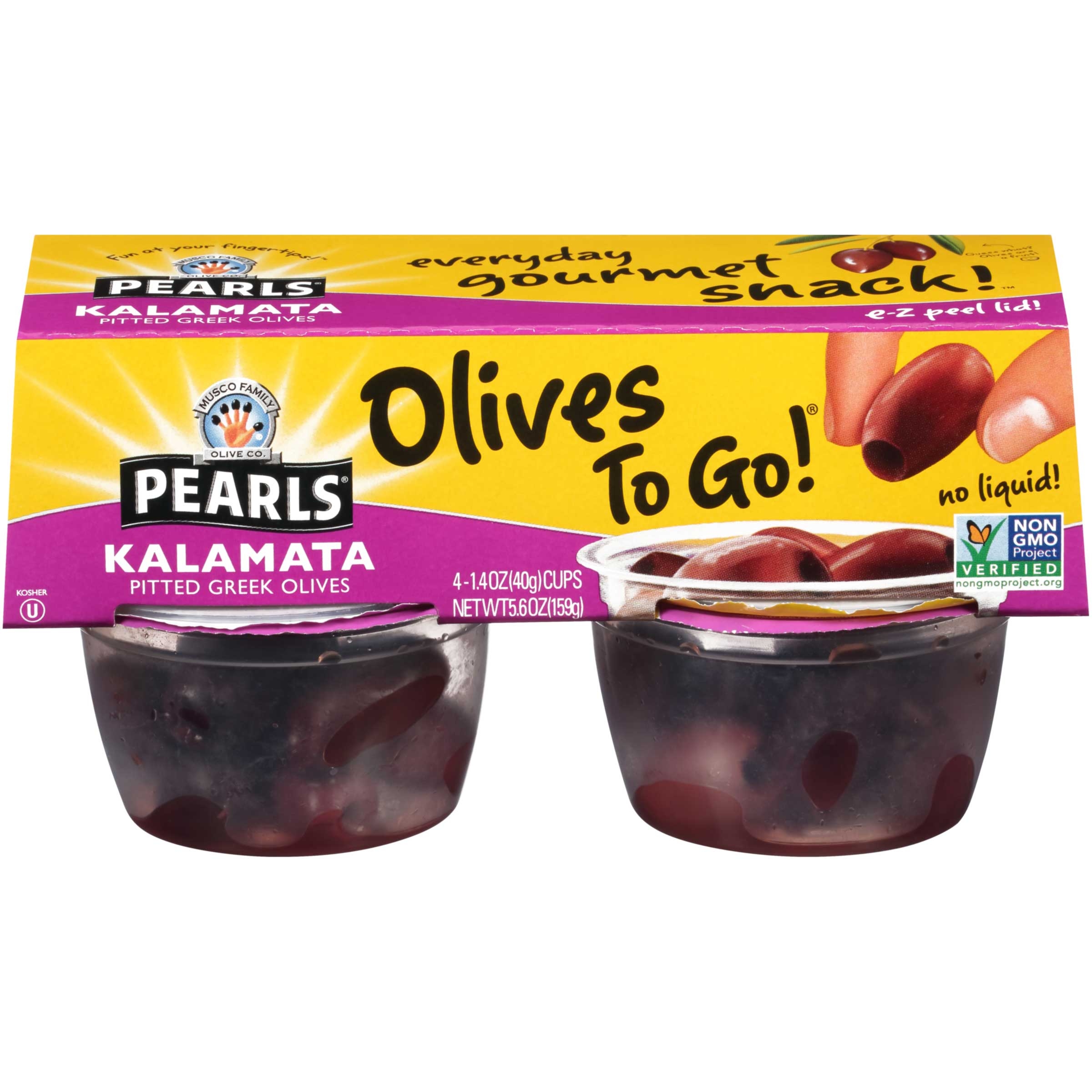 Pearls Kalamata Pitted Olives, 5.6 Ounce -- 6 per case.