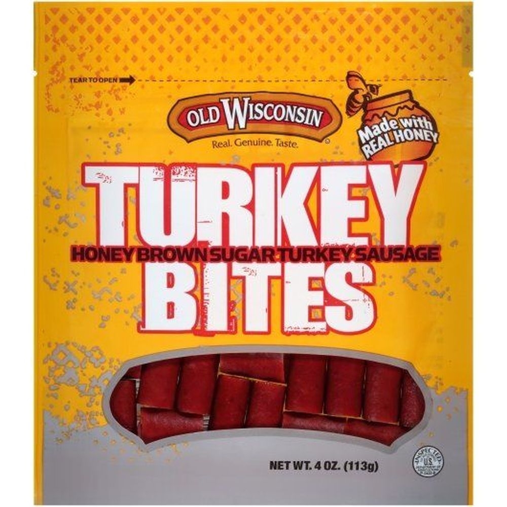 Old Wisconsin Honey Turkey Bites, 4 Ounce -- 12 per case