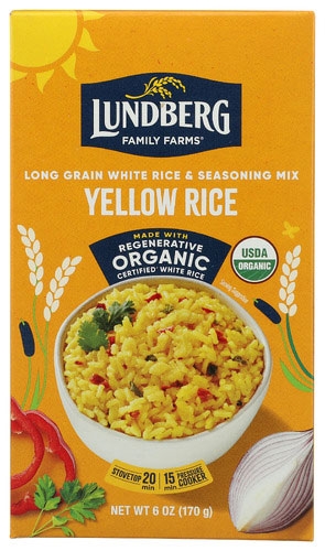 Lundberg Organic Whole Grain Yellow Rice, 6 Ounce -- 6 per case.