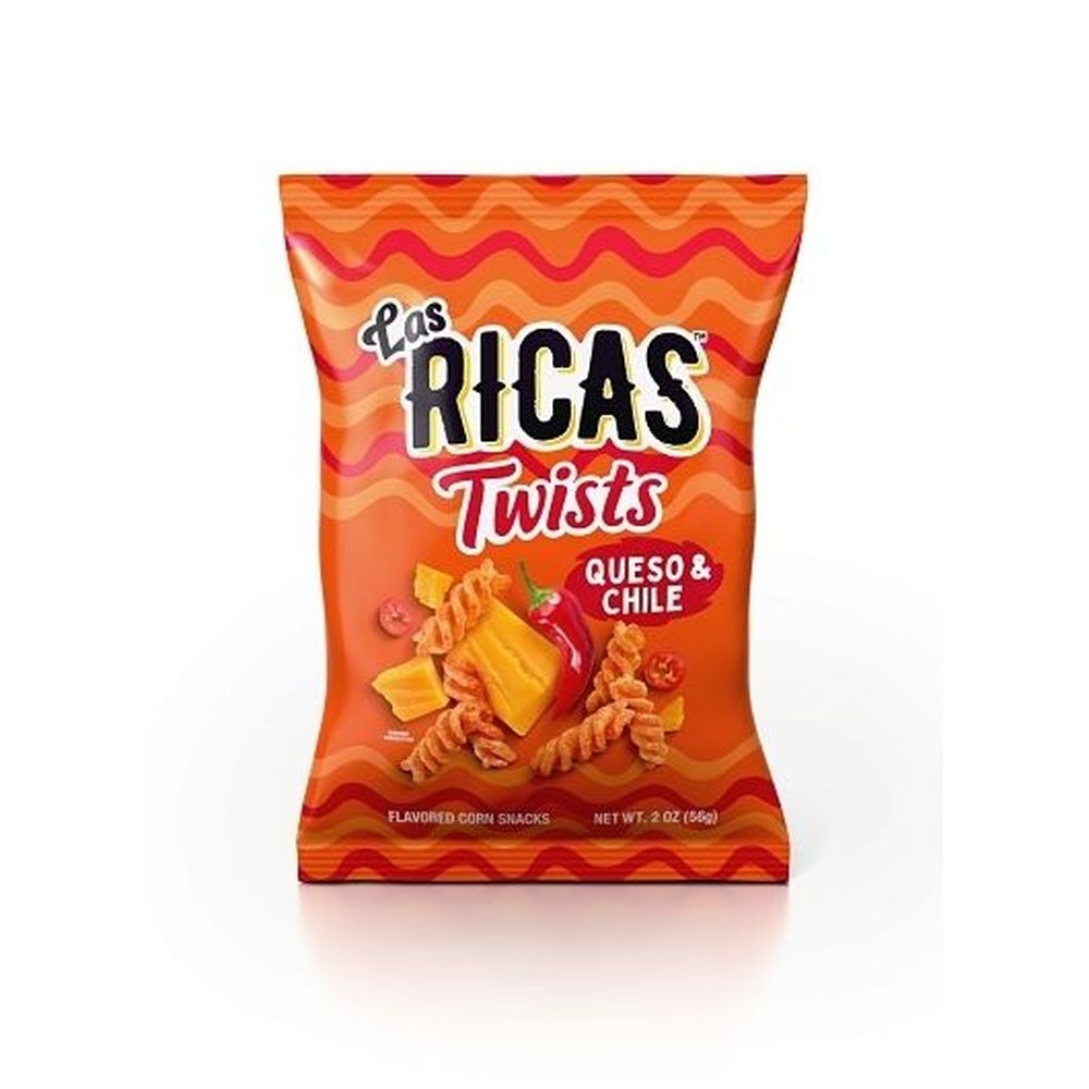 Las Ricas Queso and Chile Twists, 2 Ounce -- 6 per case