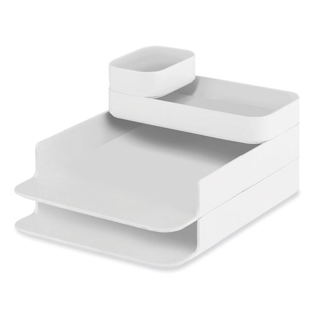 Safco Plastic White 6 Compartments Portable Caddy, 12.75 x 7.25 x 8.5 inch