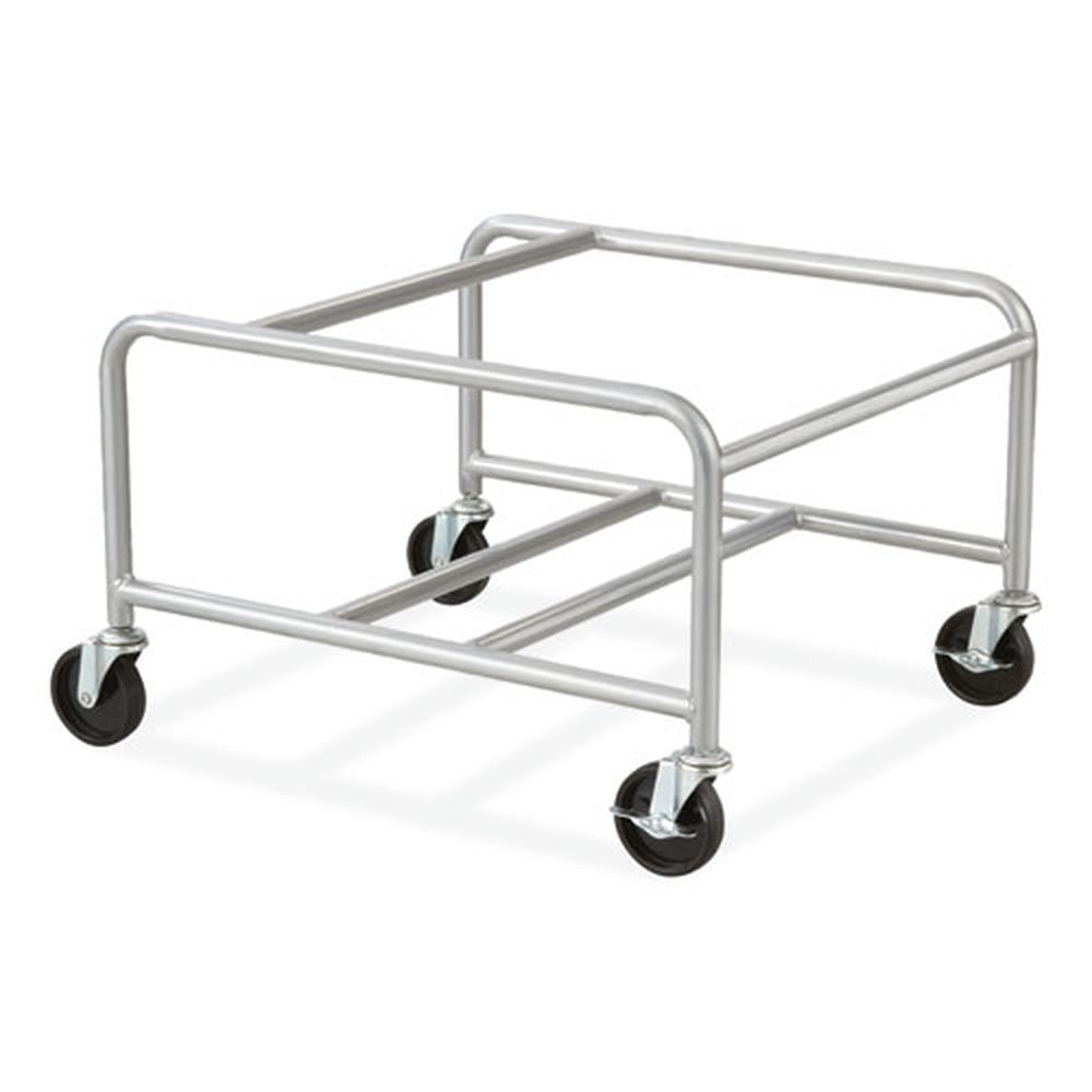 Safco Silver Metal Sled Base Stack Chair Cart, 500 Pound Capacity