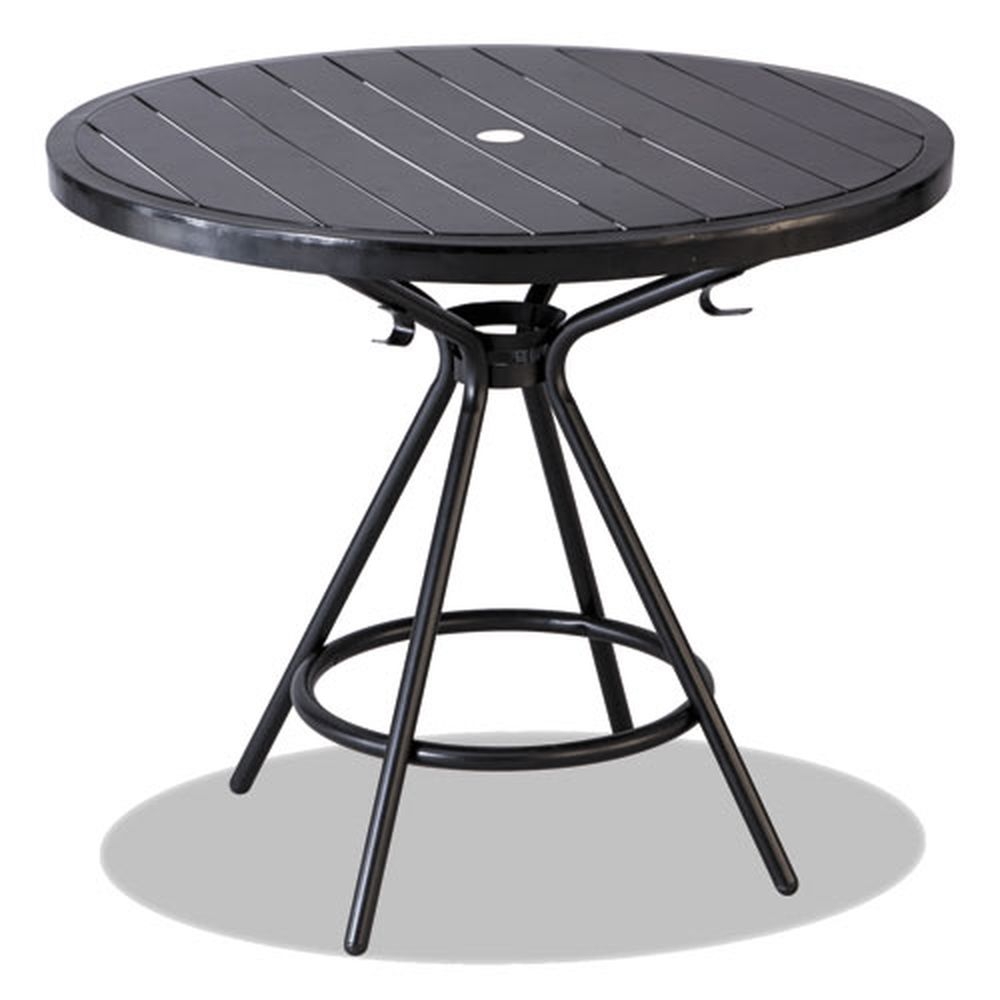 Safco Black Steel Round CoGo Tables, 36 inch Diameter x 29.5 inch Height