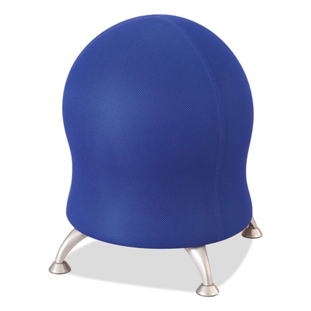Safco Blue Fabric Backless Zenergy Ball Chair, Supports Up to 250 Pound