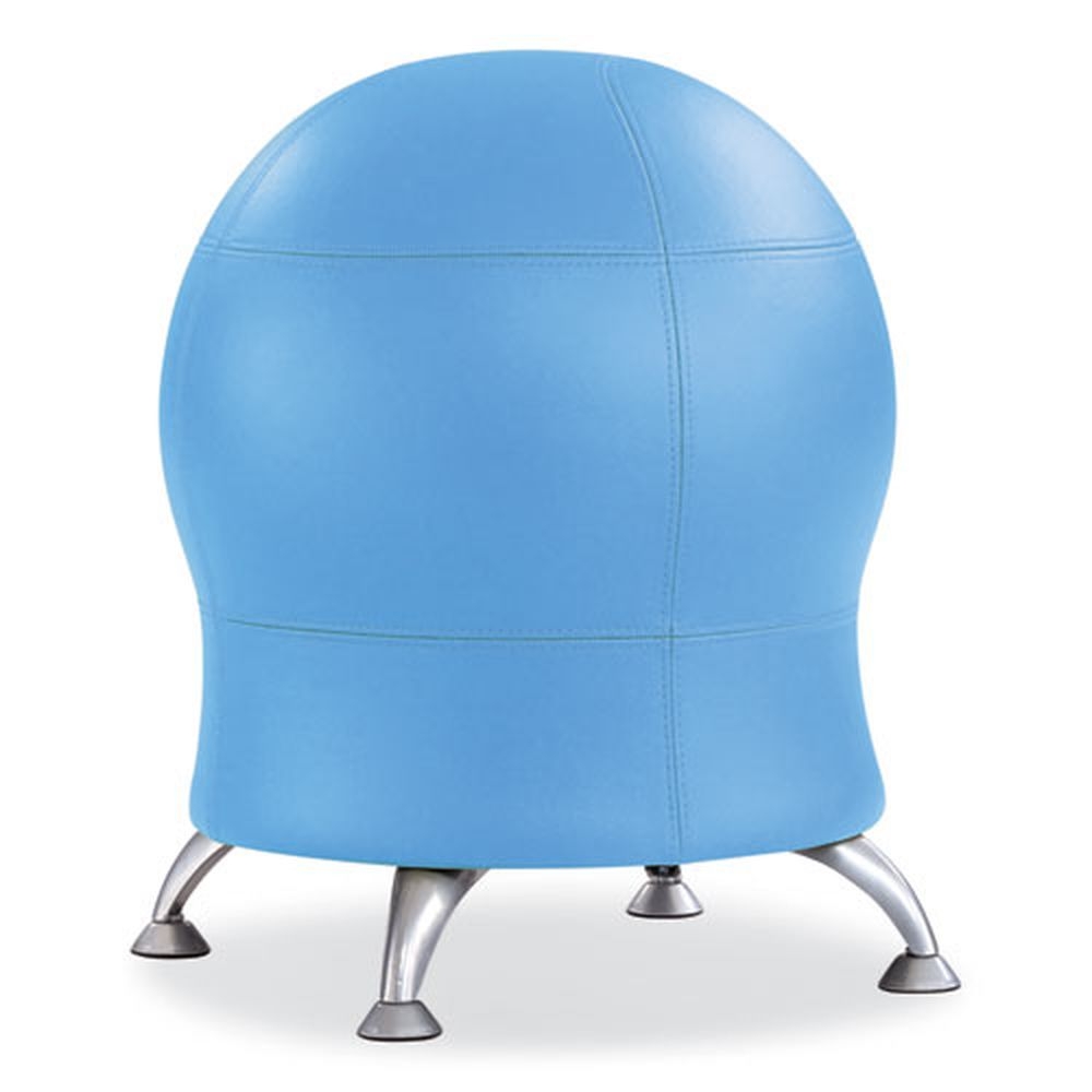 Safco Baby Blue Vinyl Backless Zenergy Ball Chair, Supports Up to 250 Pound