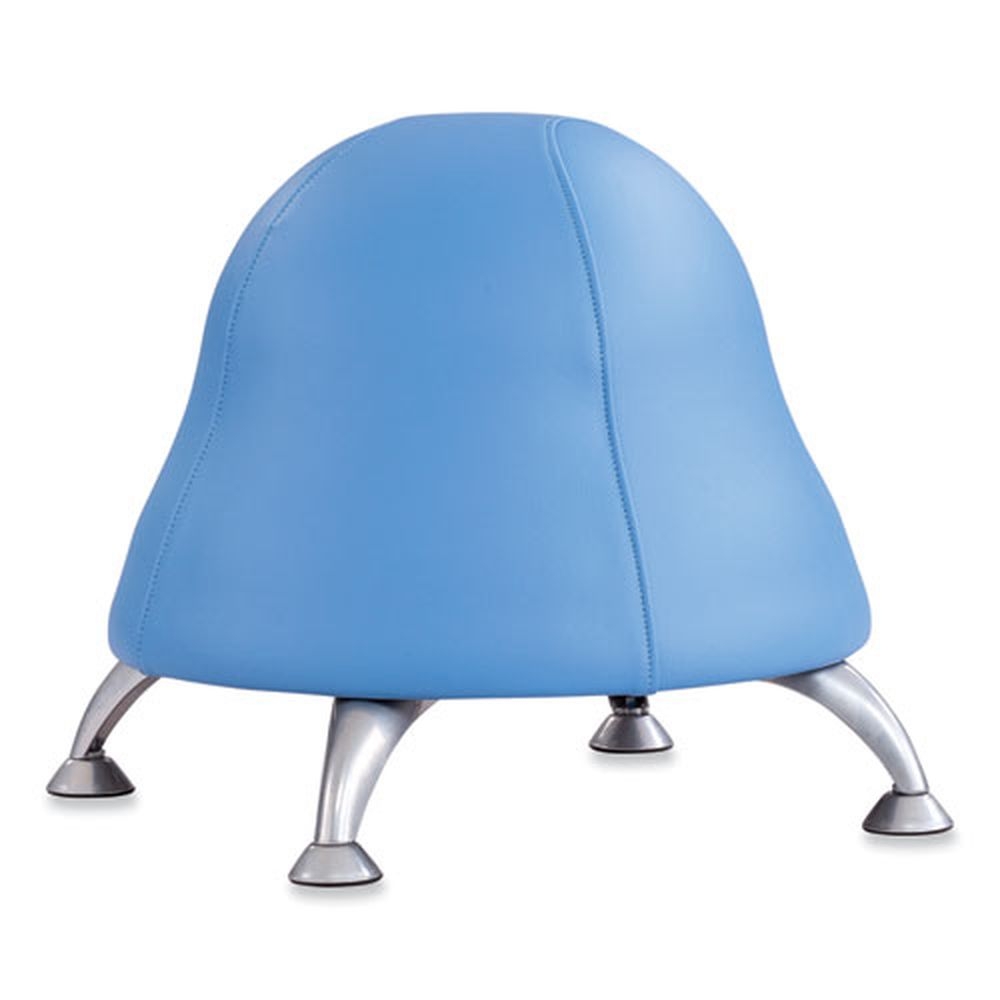 Safco Baby Safco Blue Vinyl Seat Silver Base Backless Runtz Ball Chair, Supports Up to 250 Pound